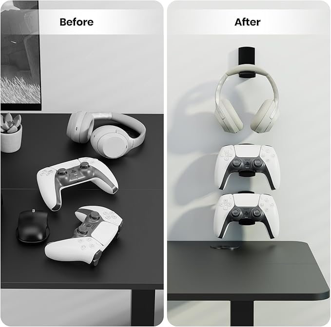 Sticky Headphone Stand Controller Holder